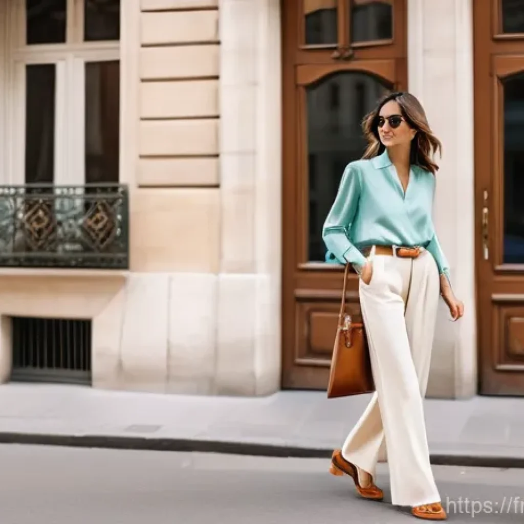 랄프로렌 클래식 드라이빙 슈즈 리뷰 - **Prompt 1: "Effortless Parisian Afternoon"**
    A stylish woman, in her late 30s, with a confident...
